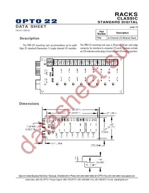 PB8 datasheet  